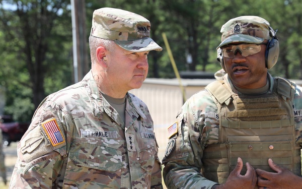 Lt. Gen. Anthony R. Hale visits the 336th EMIB