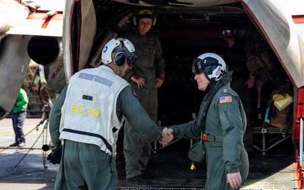USS Gerald R. Ford (CVN 78) Hosts Rear Adm. Richard Brophy, Commander, Naval Air Force Atlantic