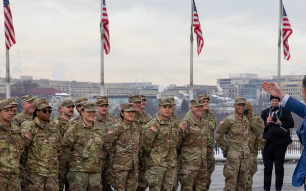 Mass Reenlistment Held at Washington Monument