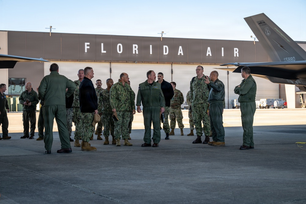 Florida Air National Guard's 125th Fighter Wing mission briefing builds partnerships with Jacksonville military leaders