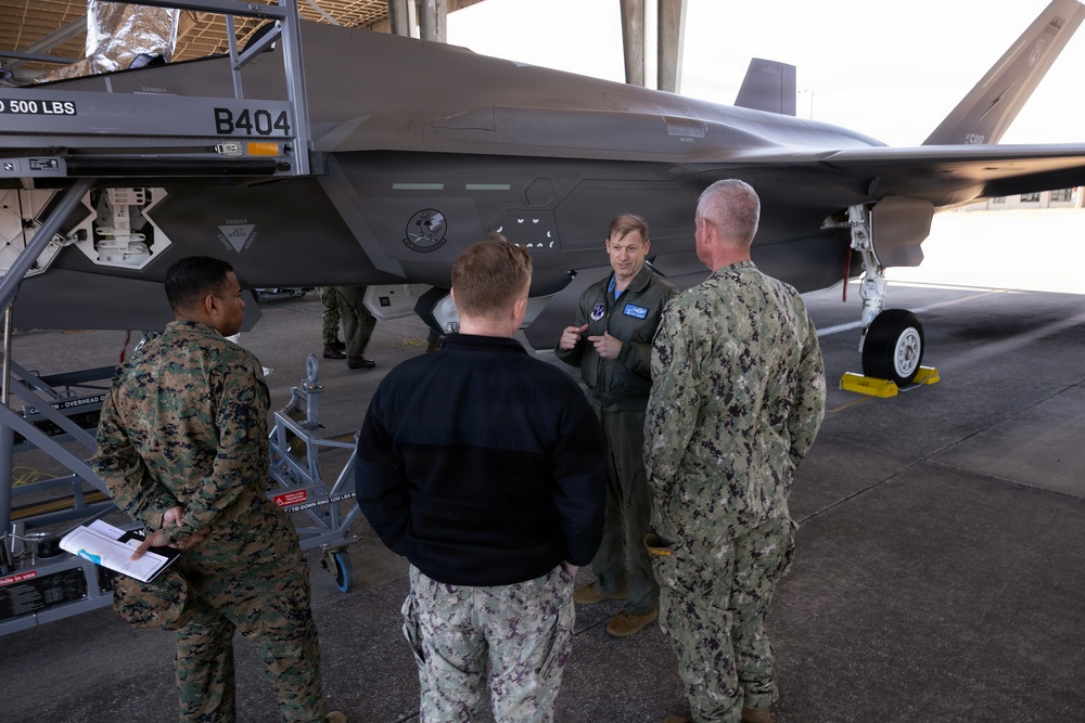 Navy, Marine Corps leaders tour 125th Fighter Wing, F-35A operations