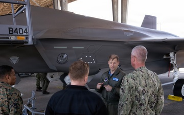 Navy, Marine Corps leaders tour 125th Fighter Wing, F-35A operations