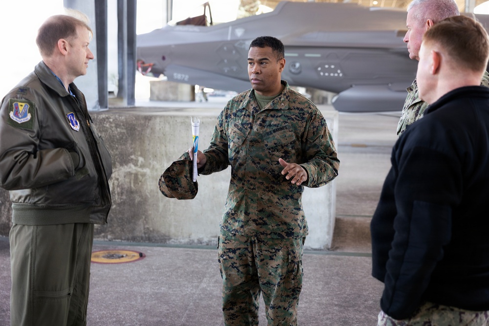 Navy, Marine Corps leaders tour 125th Fighter Wing, F-35A operations