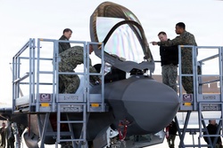 Navy, Marine Corps leaders tour 125th Fighter Wing, F-35A operations