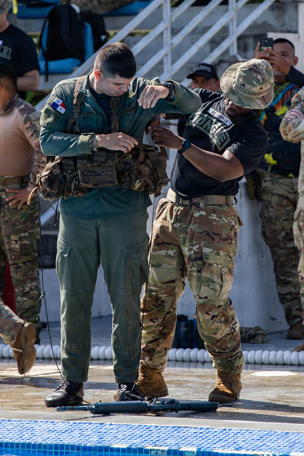 Jungle Students Begin Water Survival Training at Fort Sherman
