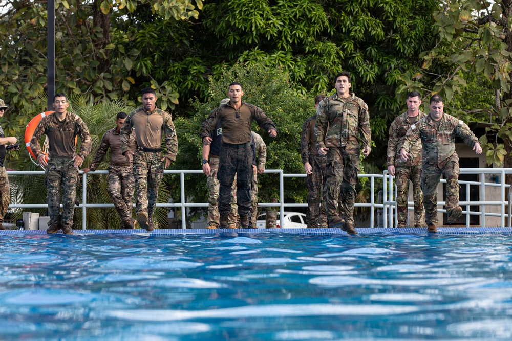 Jungle Students Begin Water Survival Training at Fort Sherman