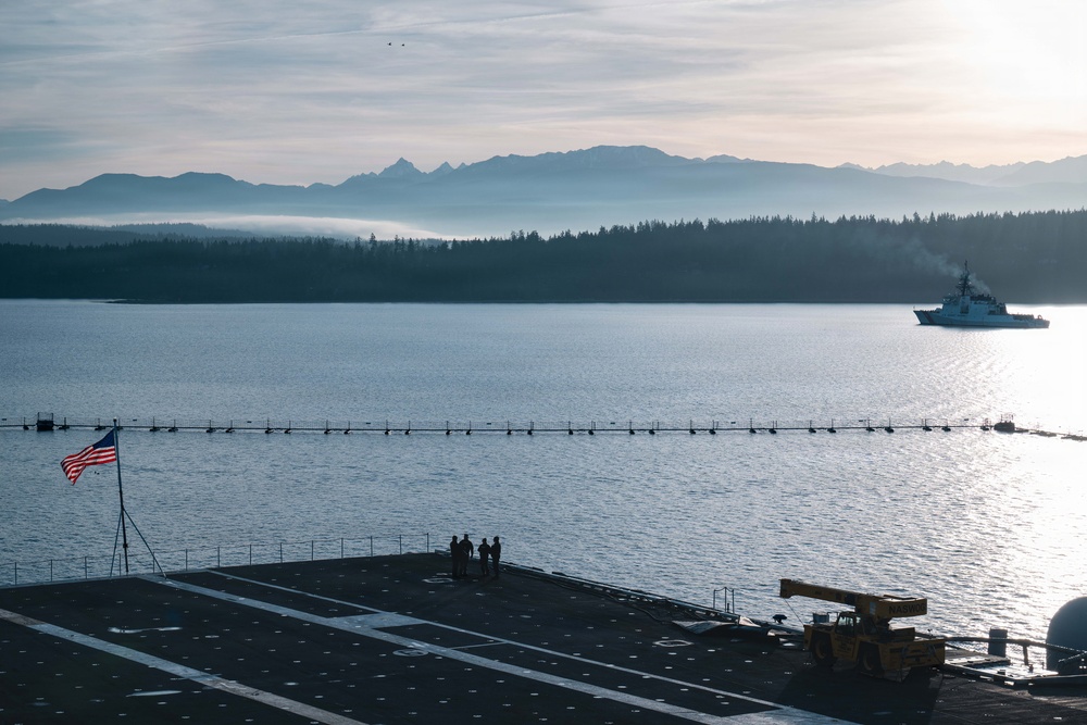 USS Theodore Roosevelt Indian Island Sunset