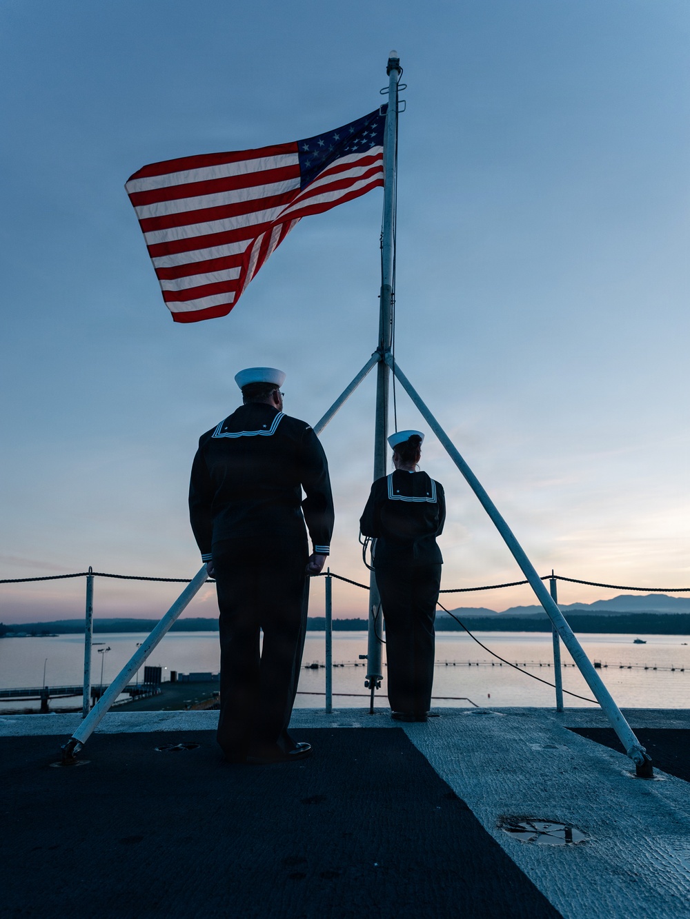 USS Theodore Roosevelt Indian Island Sunset