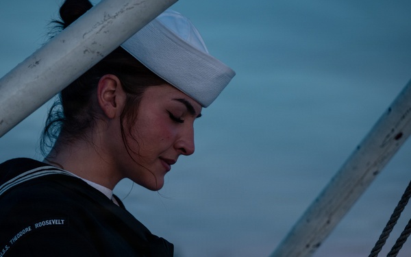 USS Theodore Roosevelt Indian Island Sunset