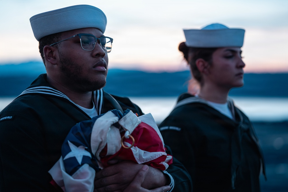 USS Theodore Roosevelt Indian Island Sunset