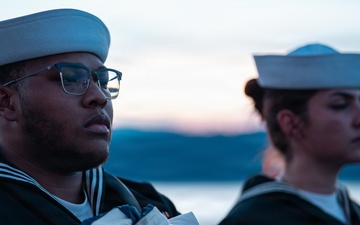 USS Theodore Roosevelt Indian Island Sunset