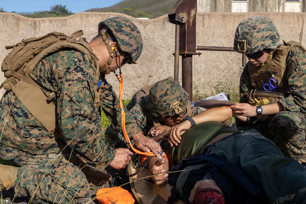Joint Training: Navy Hospital Corpsmen and Marines Train Together at Bellows