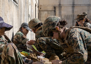 Joint Training: Navy Hospital Corpsmen and Marines Train Together at Bellows