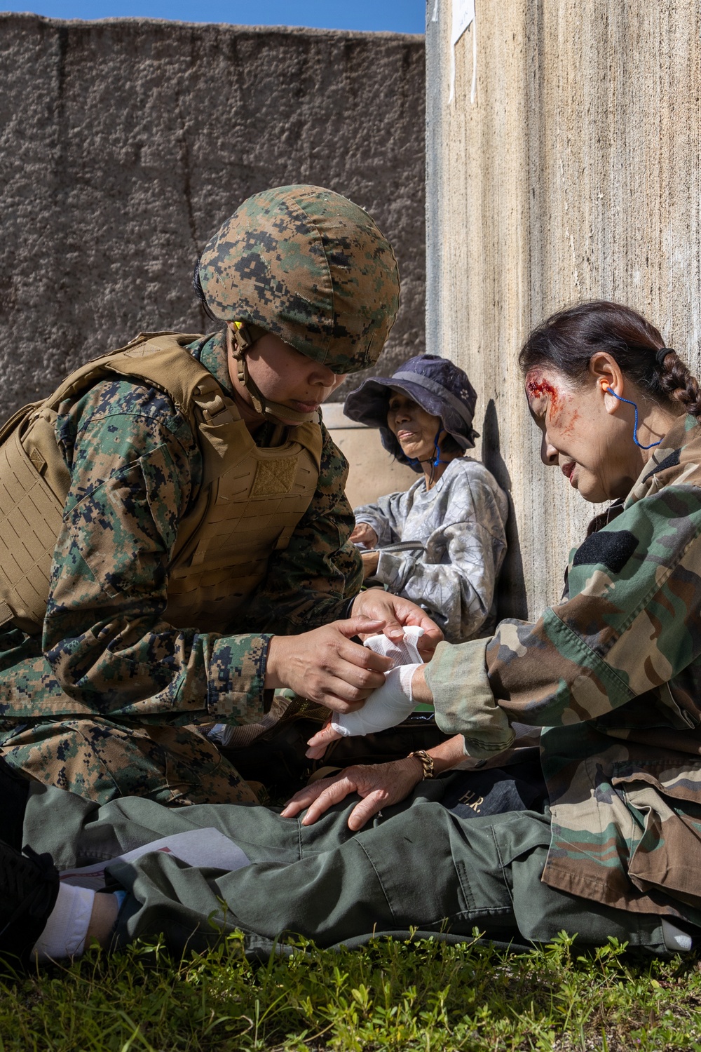 Joint Training: Navy Hospital Corpsmen and Marines Train Together at Bellows