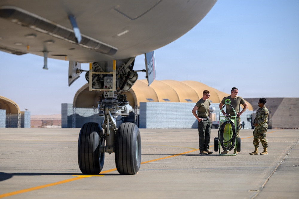 KC-46A Arrives at the 378th AEW for the First Time, Brings Advanced Refueling Capability