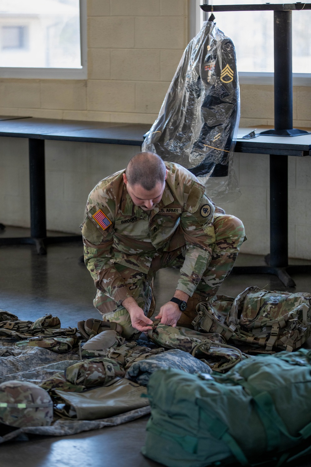 Soldiers compete in 30th Troop Command Best Warrior Competition