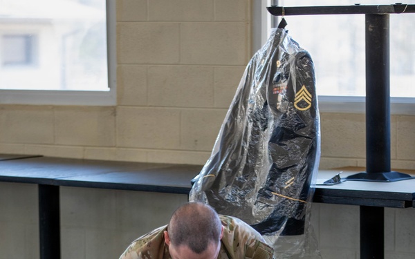 Soldiers compete in 30th Troop Command Best Warrior Competition