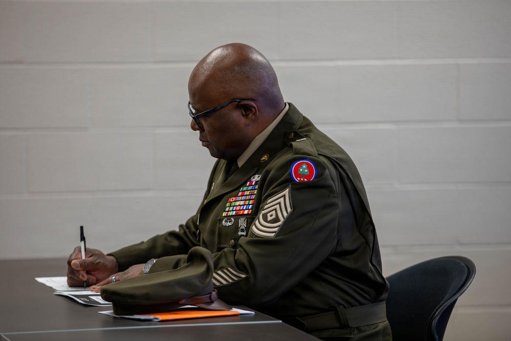 Soldiers compete in 30th Troop Command Best Warrior Competition