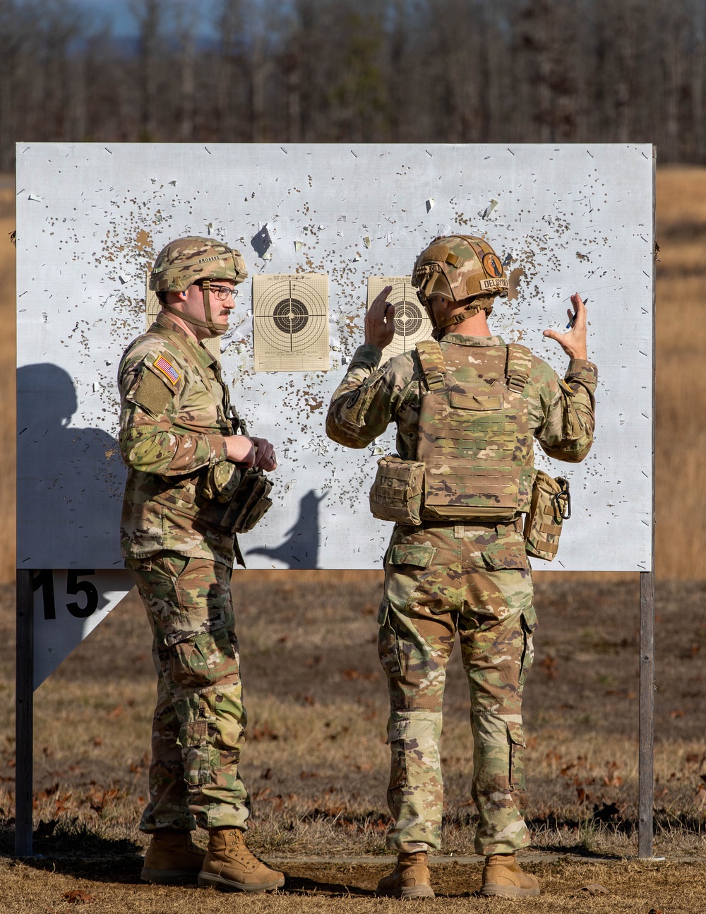 Soldiers compete in the 30th Troop Command Best Warrior Competition