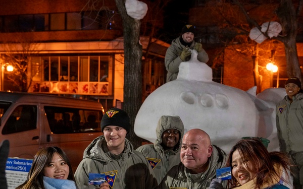 Sailors From Naval Air Facility Misawa participate in the 2026 Sapporo Snow Festival