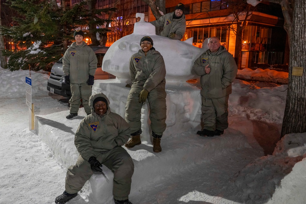Sailors From Naval Air Facility Misawa participate in the 2026 Sapporo Snow Festival