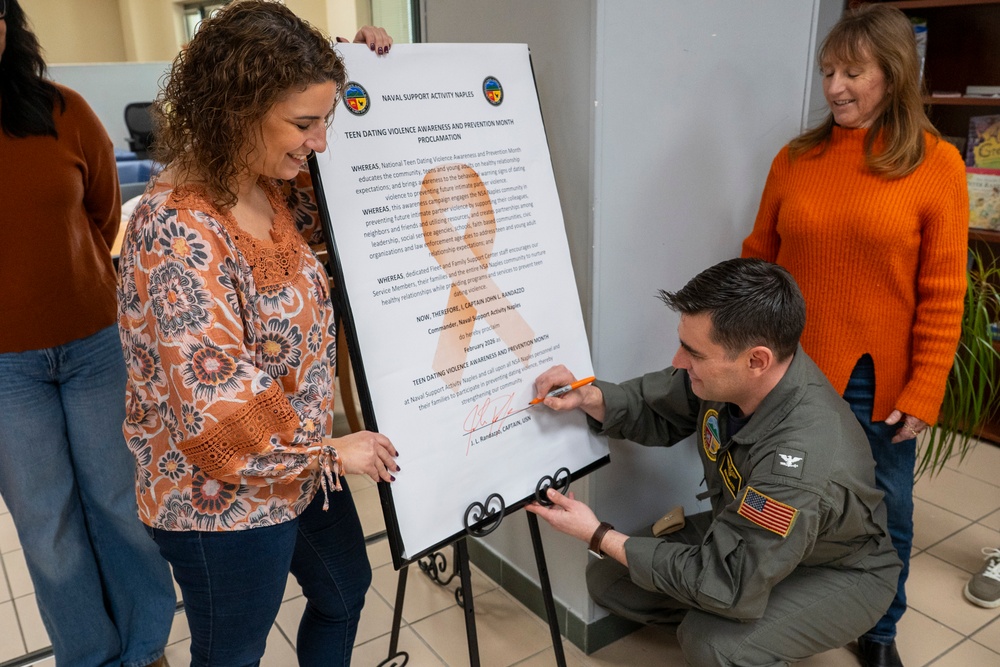 NSA Naples Observes National Teen Dating Violence Awareness Month