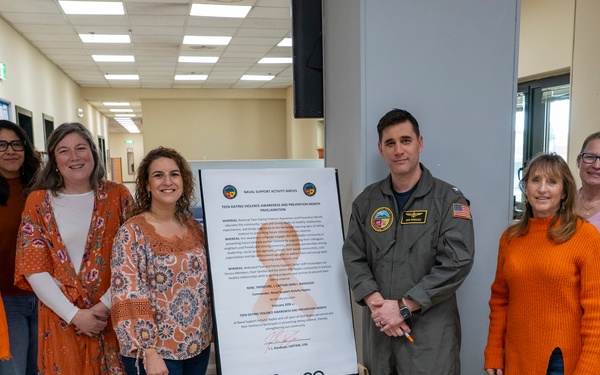 NSA Naples Observes National Teen Dating Violence Awareness Month