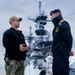 Kearsarge Conducts Tour For Norweigan Midshipmen