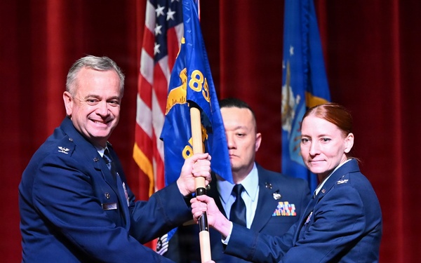 854th Combat Operations squadron welcomes new commander entering 2026