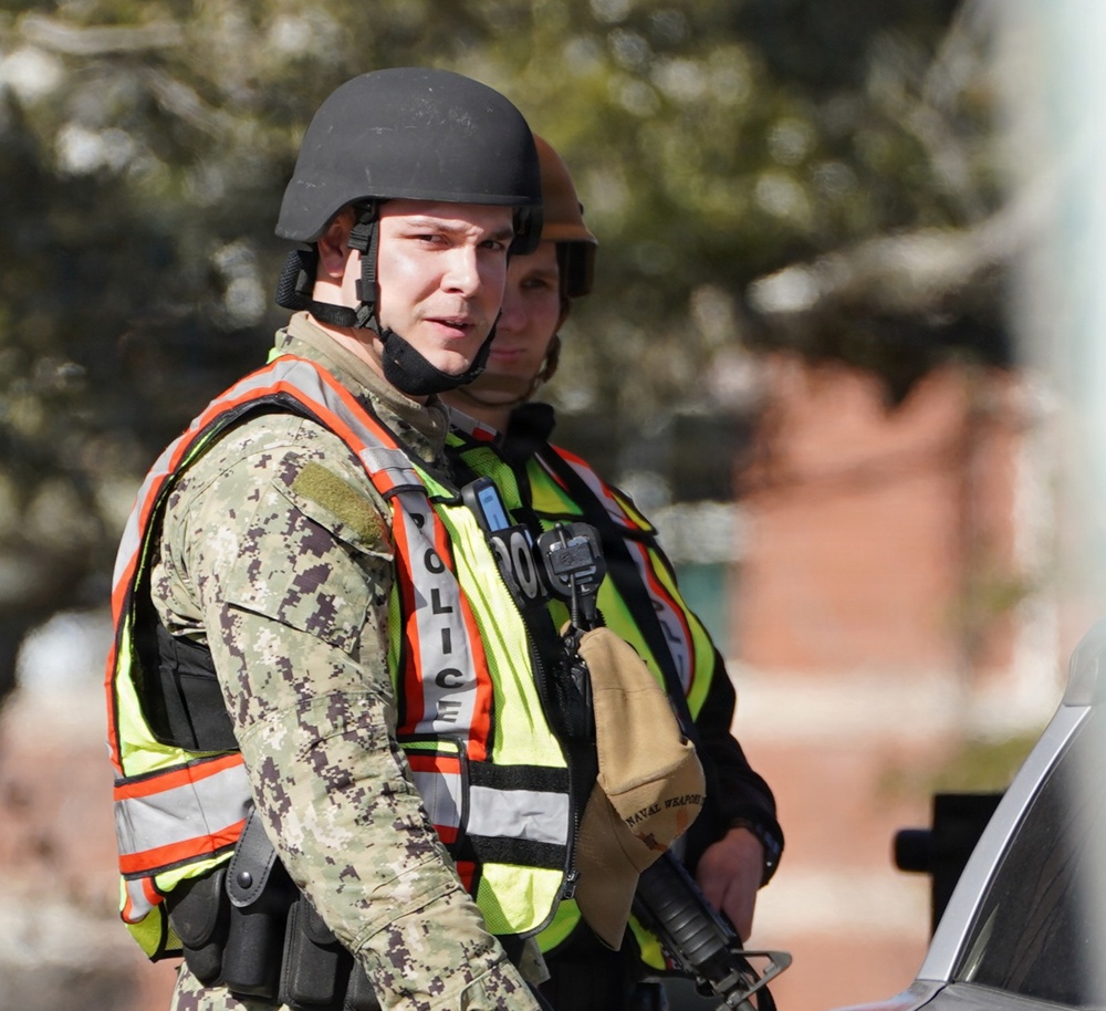 Naval Weapons Station Yorktown's Security Department participates in force protection exercise