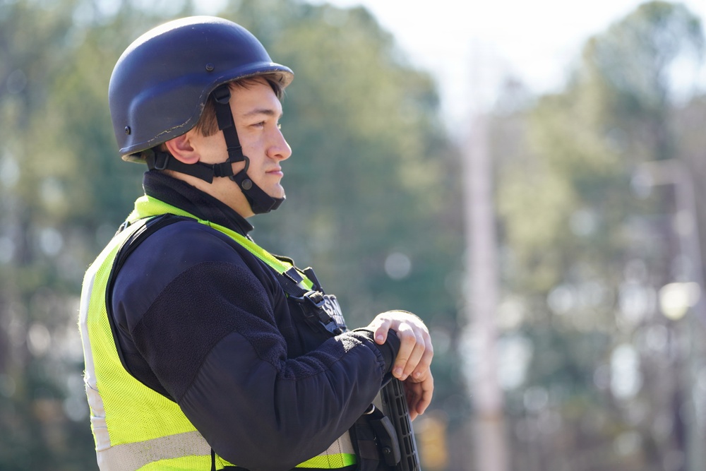 Naval Weapons Station Yorktown's Security Department participate in force protection exercise