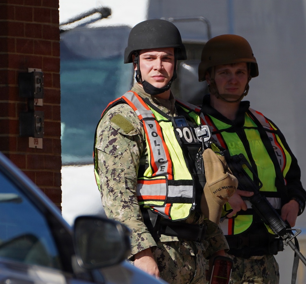 Naval Weapons Station Yorktown's Security Department participate in annual force protection exercise