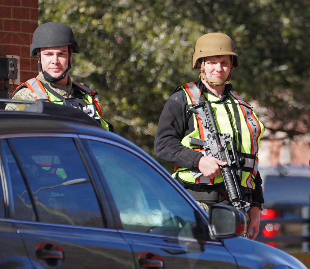 Naval Weapons Station Yorktown's Security Department participate in annual force protection exercise