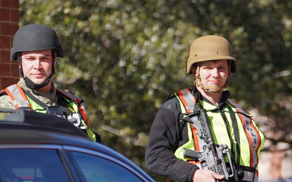 Naval Weapons Station Yorktown's Security Department participate in annual force protection exercise