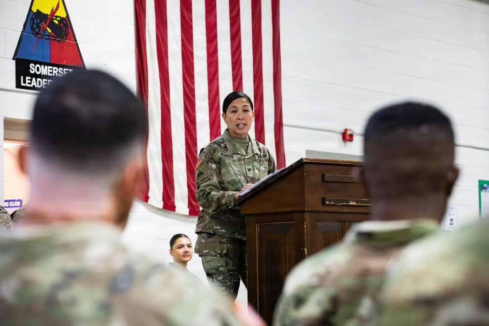 350th Finance Company Farewell Ceremony