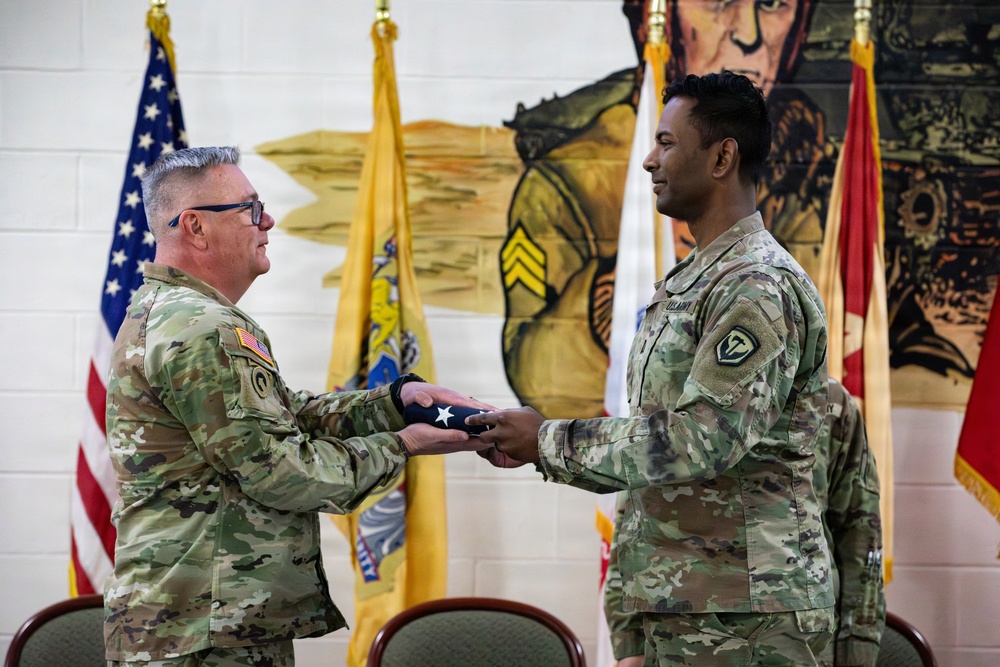 350th Finance Company Farewell Ceremony