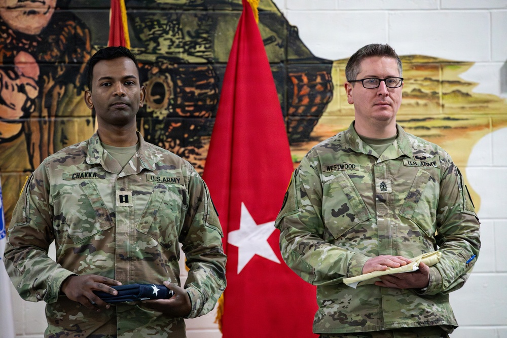 350th Finance Company Farewell Ceremony