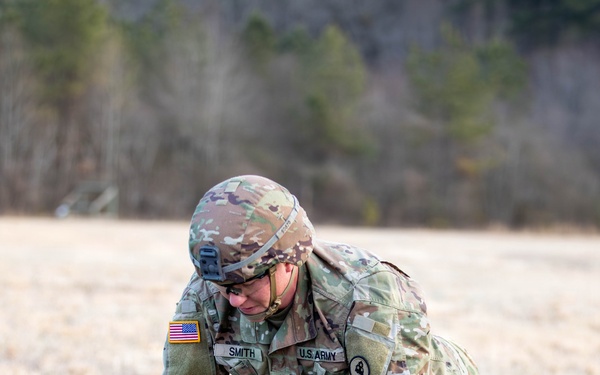 Soldiers compete in 30th Troop Command Best Warrior Competition