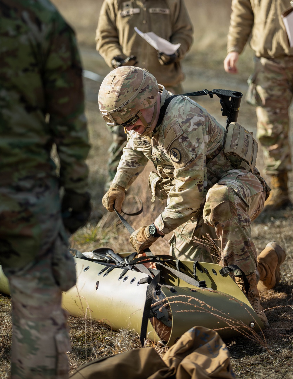 Soldiers compete in 30th Troop Command Best Warrior Competition