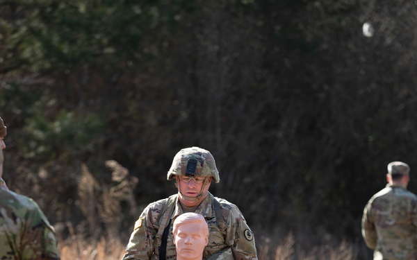 Soldiers compete in 30th Troop Command Best Warrior Competition