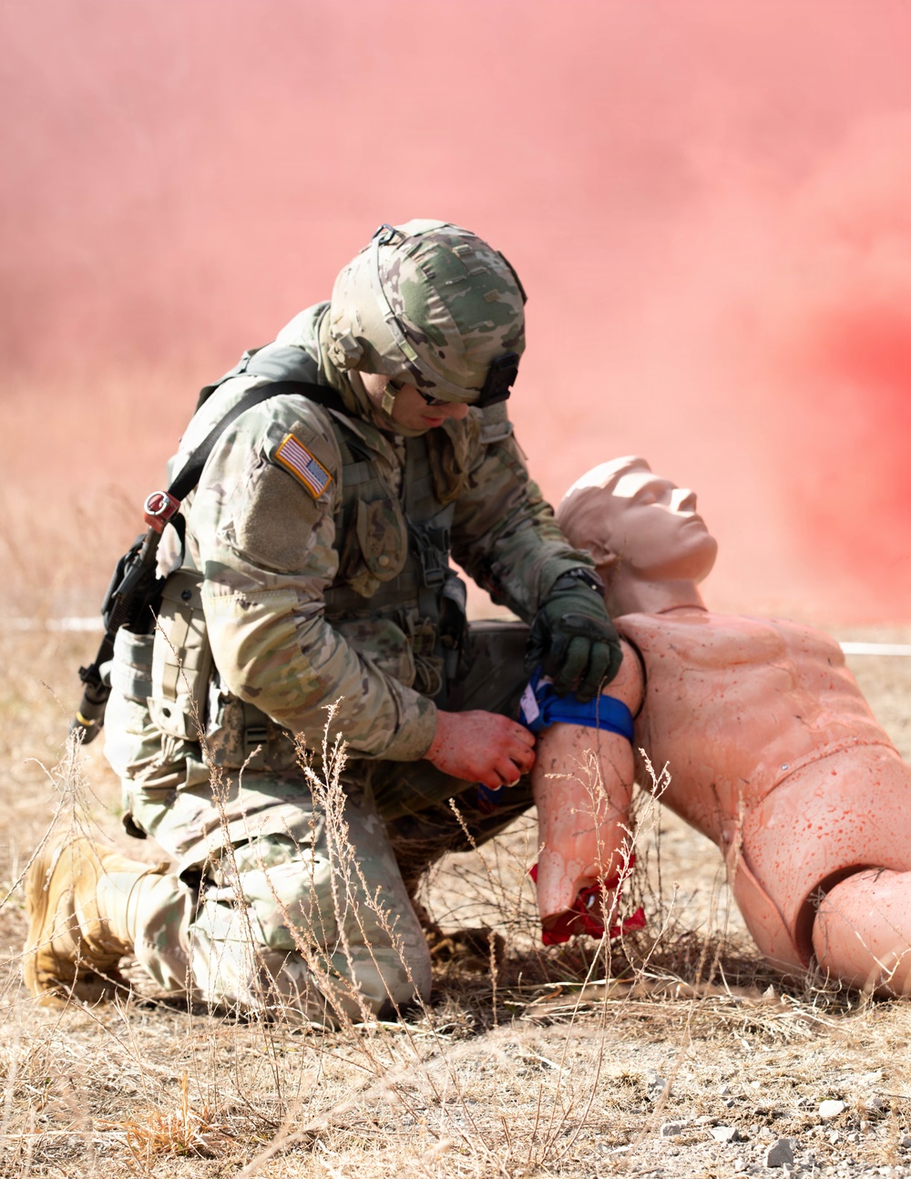Soldiers compete in 30th Troop Command Best Warrior Competition