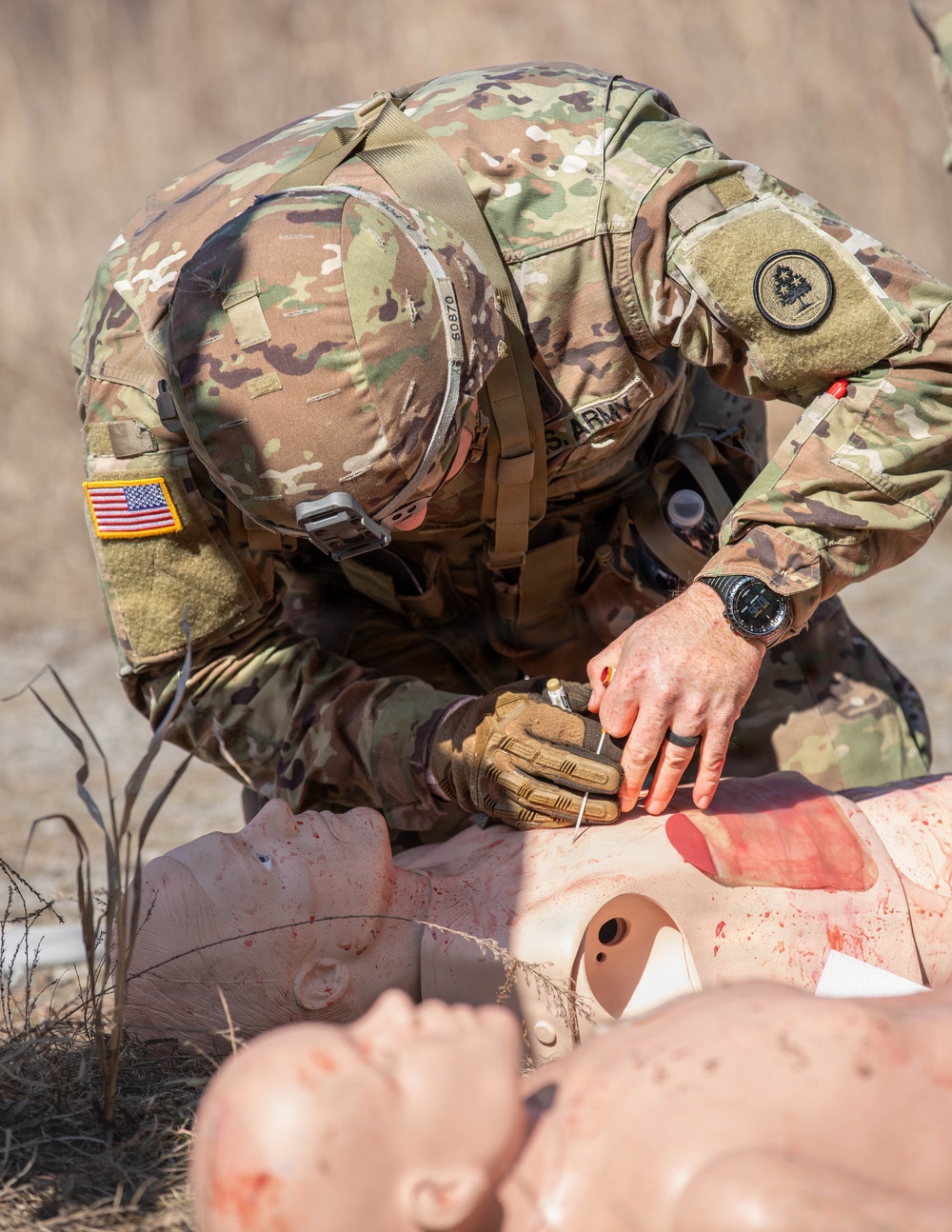 Soldiers compete in 30th Troop Command Best Warrior Competition