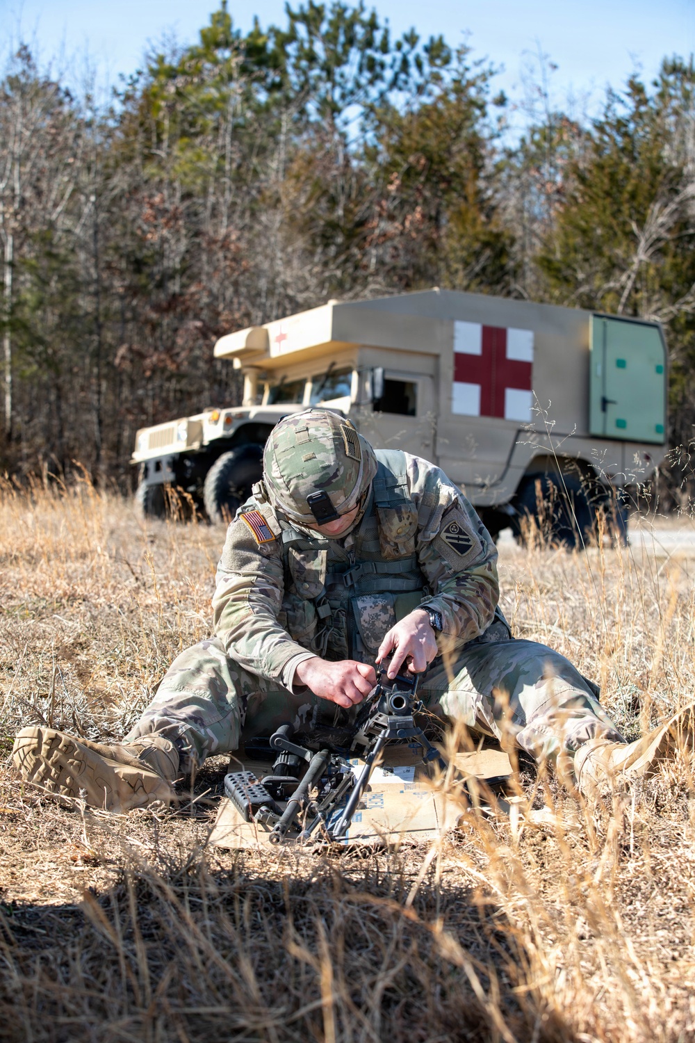 Soldiers compete in 30th Troop Command Best Warrior Competition