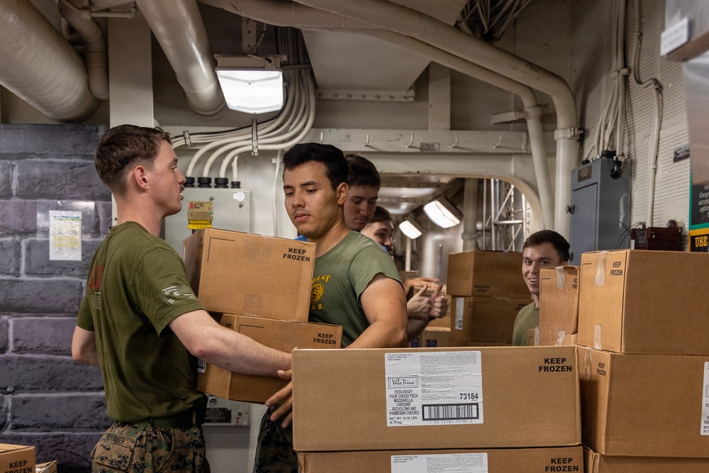 22nd MEU(SOC) | USS Iwo Jima Conducts Replenishment-at-Sea