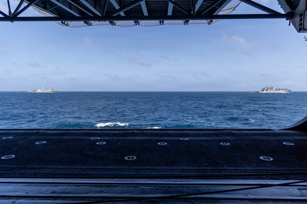 22nd MEU(SOC) | USS Iwo Jima Conducts Replenishment-at-Sea