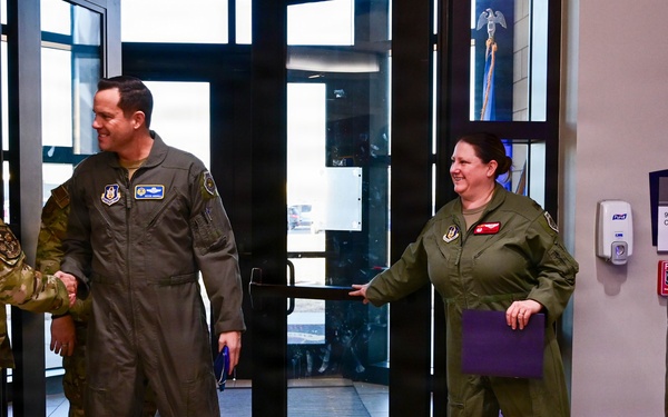 Brig. Gen. Kevin Merrill, 10th Air Force Commander, Conducts Leadership Visit with 513th ACG