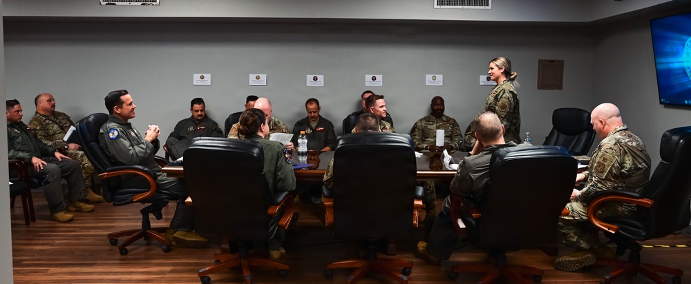 Brig. Gen. Kevin Merrill, 10th Air Force Commander, Conducts Leadership Visit with 513th ACG