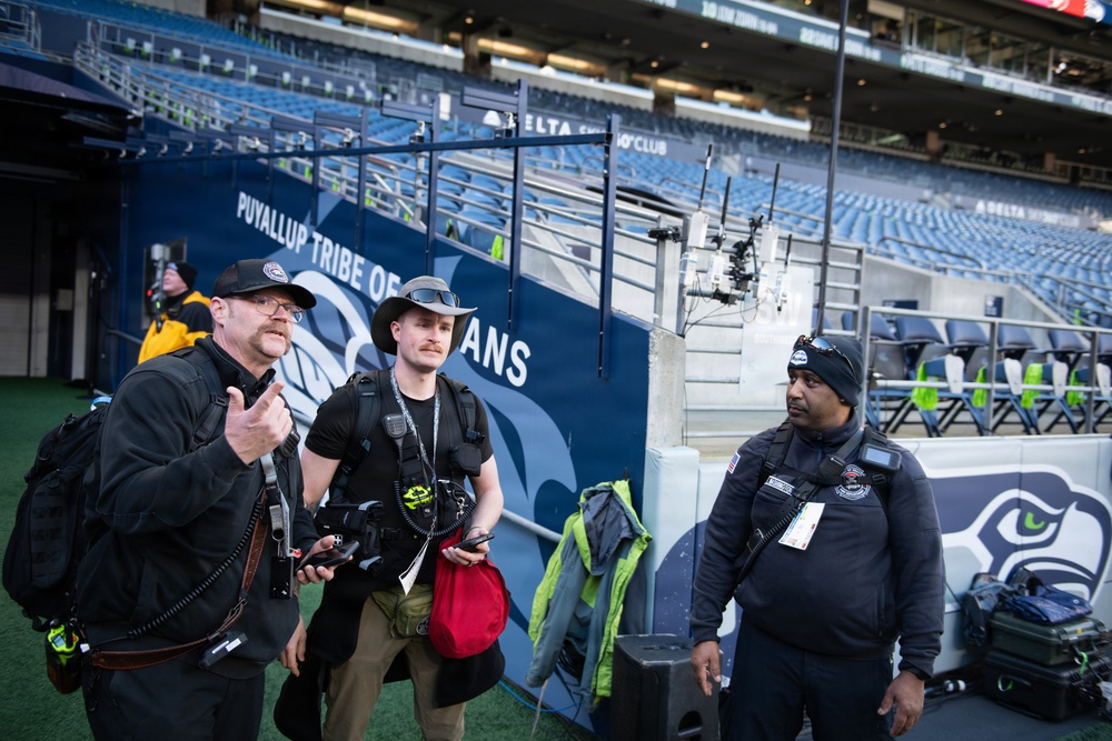 Civil Support Team works to protect the Seahawks Playoff Game