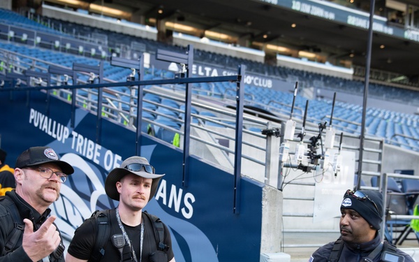 Civil Support Team works to protect the Seahawks Playoff Game