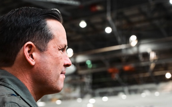 Brig. Gen. Kevin Merrill, 10th Air Force Commander, Conducts Leadership Visit with 513th ACG